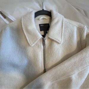 ASOS Off White Fuzzy Jacket